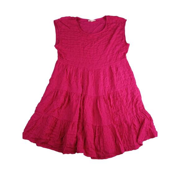 Knox Rose Dress Womens Medium Pink Swing Round Neck Sleeveless Modest NWOT - Picture 1 of 7